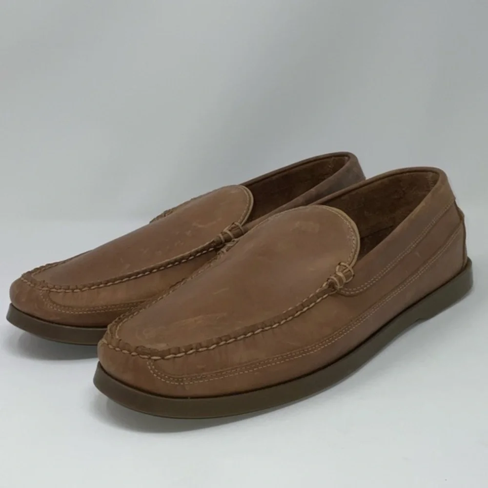 L.L. Bean Men’s Casco Bay Boat Mocs, Venetian Brown Size 14‎ EE